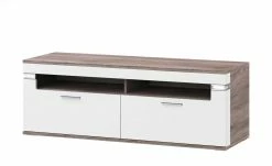 uno Lowboard Katt | Weiß / Eiche Trüffel (Nachbildung)