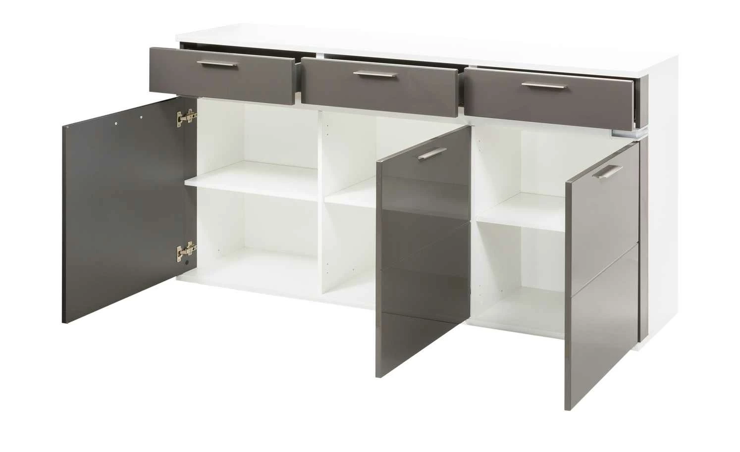 uno Sideboard Katt | Graphitgrau / Weiß 2 uno Sideboard Katt | Graphitgrau / Weiß – Bild 2