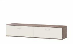 uno Lowboard Onyx | Vanille / Eiche Trüffel sägerau (Nachbildung)