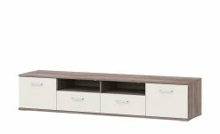 uno Lowboard Onyx | Vanille / Eiche Trüffel sägerau (Nachbildung)