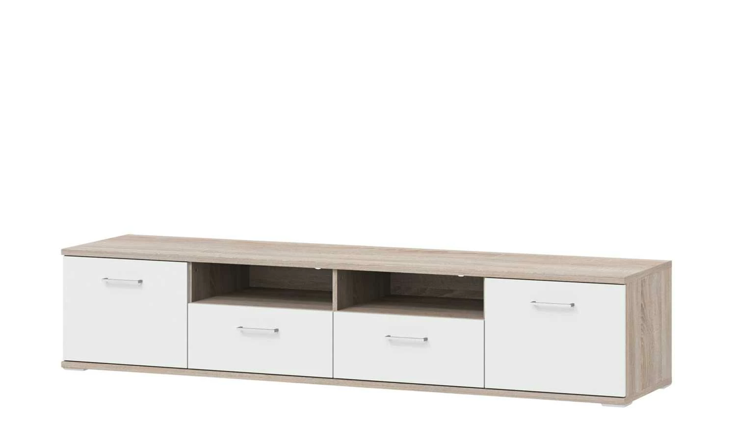 uno Lowboard Onyx | Weiß / Eiche sägerau (Nachbildung) 1 uno Lowboard Onyx | Weiß / Eiche sägerau (Nachbildung)