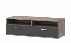 uno Lowboard Onyx | Graphitgrau / Eiche Trüffel sägerau (Nachbildung)