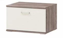 uno Lowboard Onyx | Vanille / Eiche Trüffel sägerau (Nachbildung)