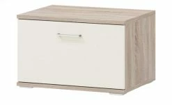 uno Lowboard Onyx | Vanille / Eiche sägerau (Nachbildung)