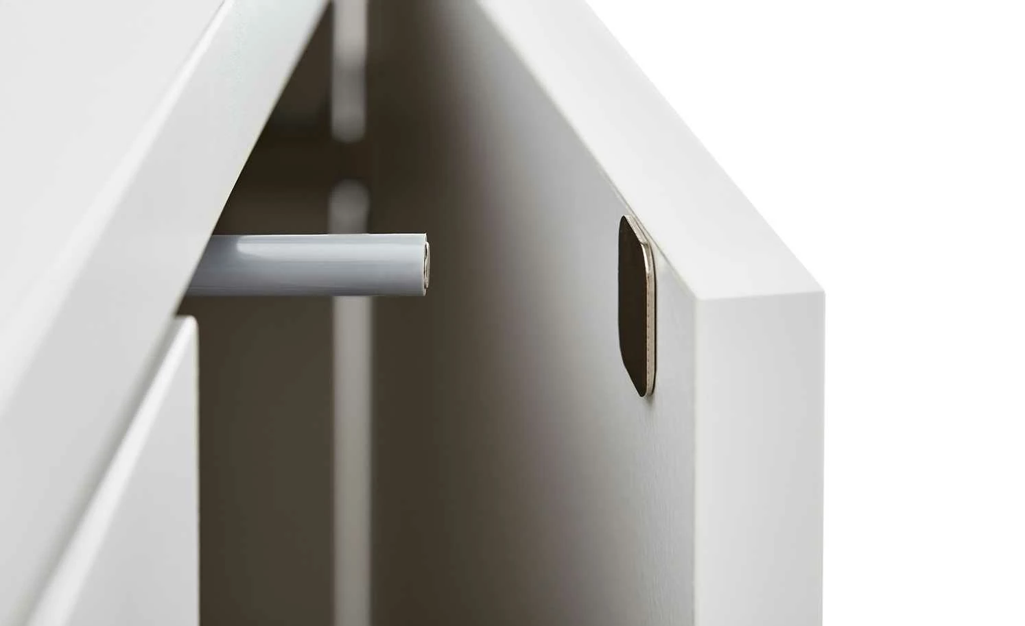 Roomers Highboard Case | Weiß / Eiche sägerau (Nachbildung) 5 Roomers Highboard Case | Weiß / Eiche sägerau (Nachbildung) – Bild 5