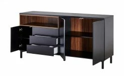 Roomers Sideboard Case | Schwarzbraun / Walnuss (Nachbildung) -Kommode & Sideboards Verkäufe 12202139 11 202101262257