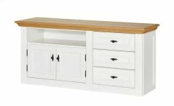 maison bleue TV-Element Petit Chalet | Weiß / Asteiche