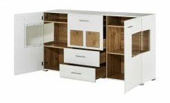 Sideboard Cortina | Weiß/ Eiche Altholz (Nachbildung) -Kommode & Sideboards Verkäufe 12203596 19 202106232232