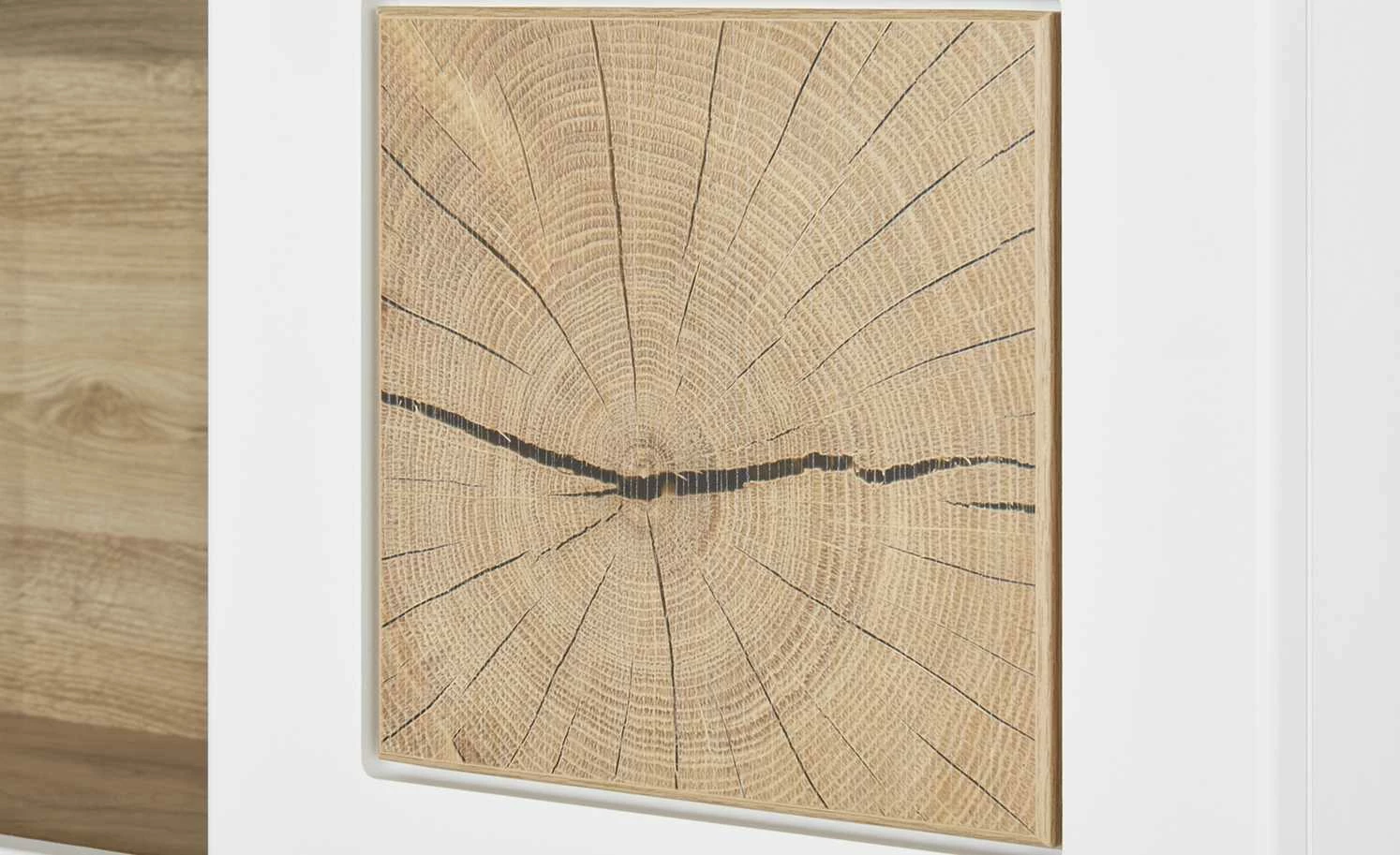 Hängevitrine Cortina | Weiß / Eiche Altholz (Nachbildung) 16 Hängevitrine Cortina | Weiß / Eiche Altholz (Nachbildung) – Bild 16