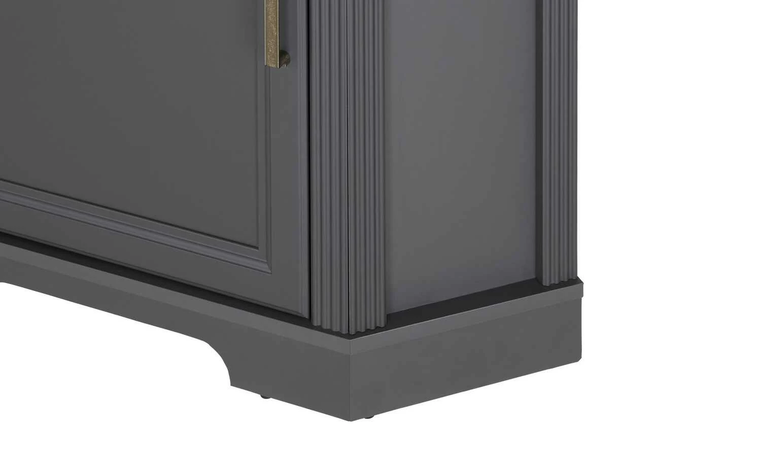 Eckvitrine Varese | Graphitgrau / Asteiche (Nachbildung) 3 Eckvitrine Varese | Graphitgrau / Asteiche (Nachbildung) – Bild 3