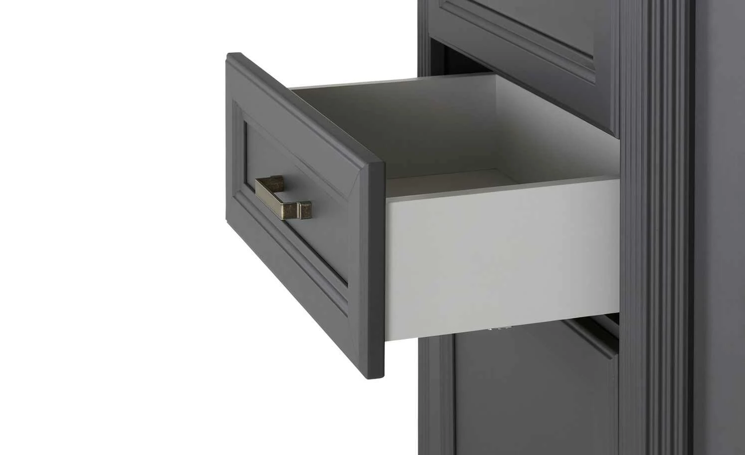 Eckvitrine Varese | Graphitgrau / Asteiche (Nachbildung) 4 Eckvitrine Varese | Graphitgrau / Asteiche (Nachbildung) – Bild 4