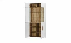 Vitrine Cortina | Weiß / Eiche Altholz (Nachbildung) -Kommode & Sideboards Verkäufe 12205228 2 201908222239 1