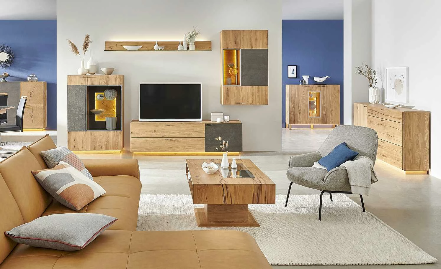 Wohnwert Vitrine Natura | rechts, rechts 1 Wohnwert Vitrine Natura | rechts, rechts