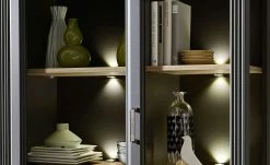 Vitrine Varese | Graphitgrau / Asteiche (Nachbildung) -Kommode & Sideboards Verkäufe 12208836 5 201907082232