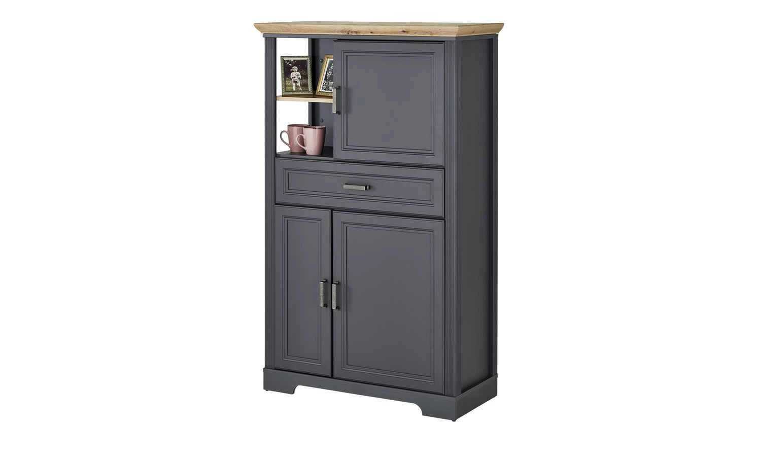 Stauraumelement Varese | Graphitgrau / Asteiche (Nachbildung) 5 Stauraumelement Varese | Graphitgrau / Asteiche (Nachbildung) – Bild 5