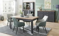 Sideboard Varese | Graphitgrau / Asteiche (Nachbildung)