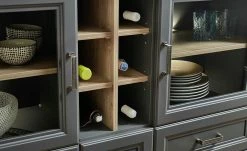 Highboard Varese | Graphitgrau / Asteiche (Nachbildung) -Kommode & Sideboards Verkäufe 12208842 11 201908092246