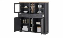Highboard Varese | Graphitgrau / Asteiche (Nachbildung) -Kommode & Sideboards Verkäufe 12208842 4 201908092246