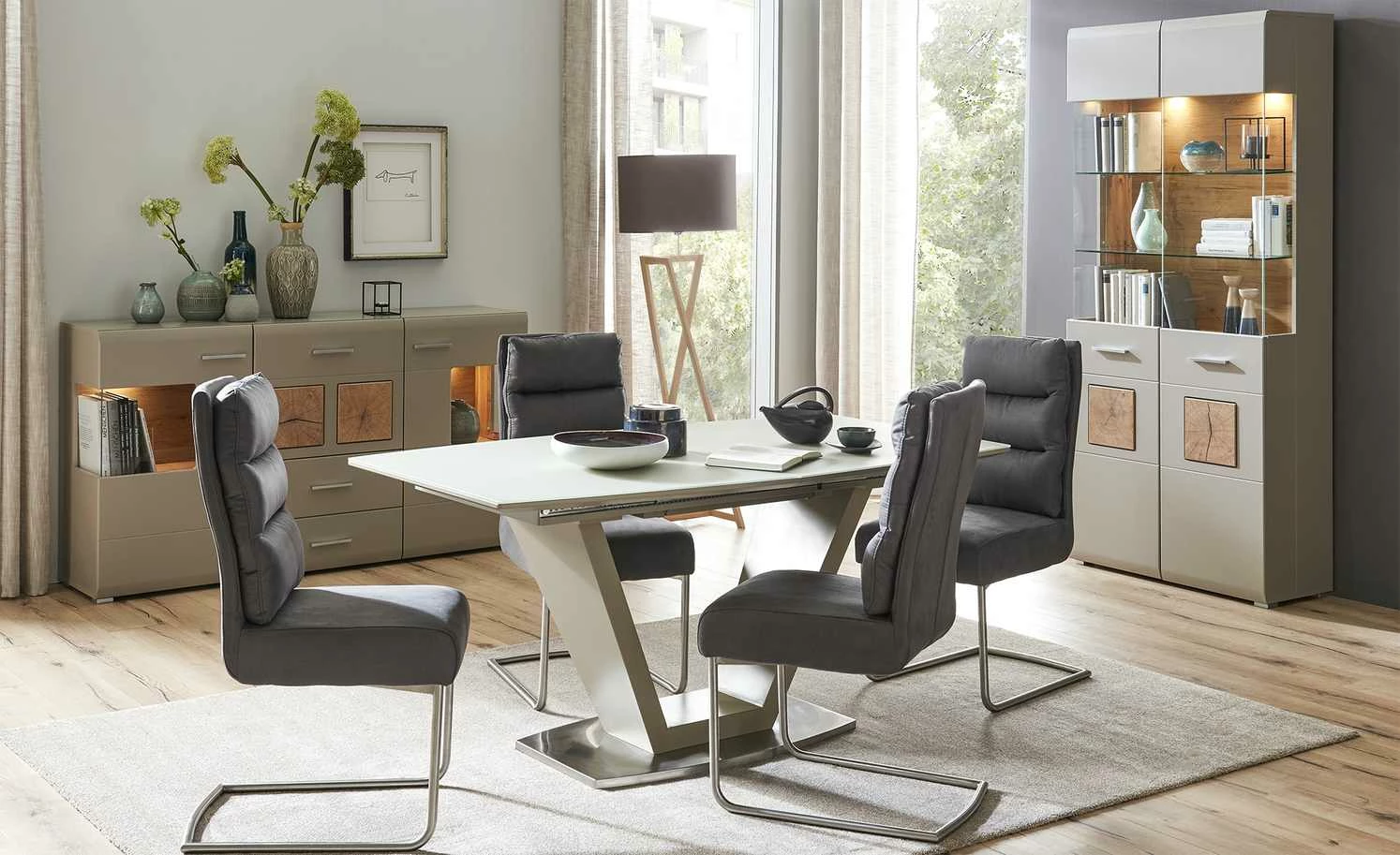 Sideboard Cortina | Basaltgrau / Eiche Altholz (Nachbildung) 5 Sideboard Cortina | Basaltgrau / Eiche Altholz (Nachbildung) – Bild 5