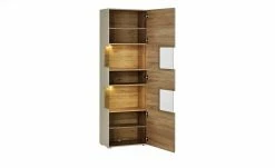 Vitrine Cortina | Basaltgrau / Eiche Altholz (Nachbildung) -Kommode & Sideboards Verkäufe 12209111 15 201908222239