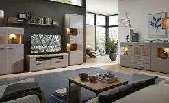 Lowboard klein Cortina | Basaltgrau / Eiche Altholz (Nachbildung) -Kommode & Sideboards Verkäufe 12209115 3 201908052246