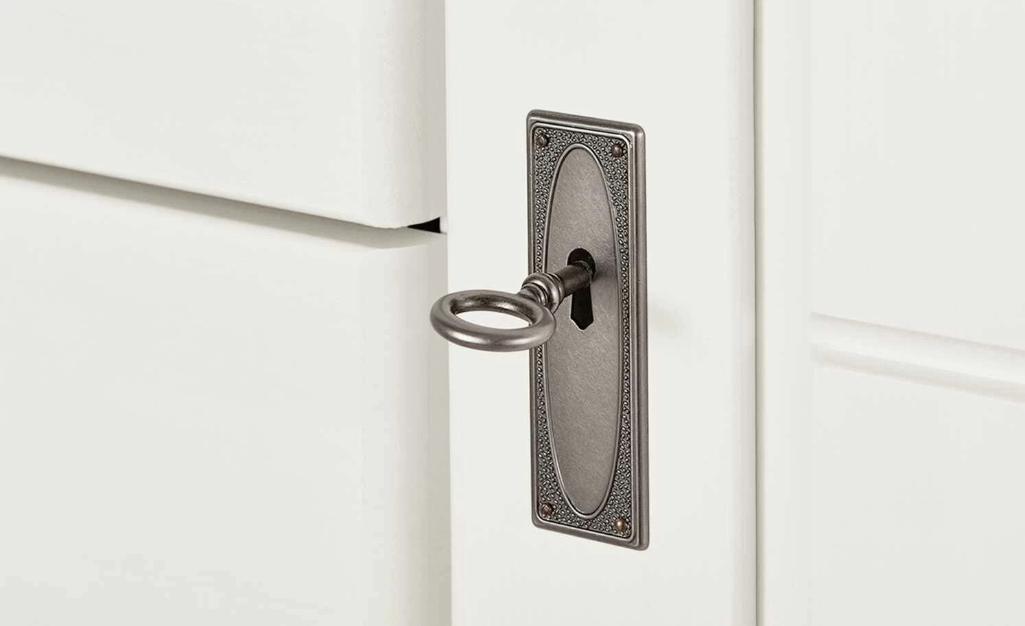 maison bleue Highboard Florian | Weiß / Grau Türen mit Glaseinsatz 6 maison bleue Highboard Florian | Weiß / Grau Türen mit Glaseinsatz – Bild 6