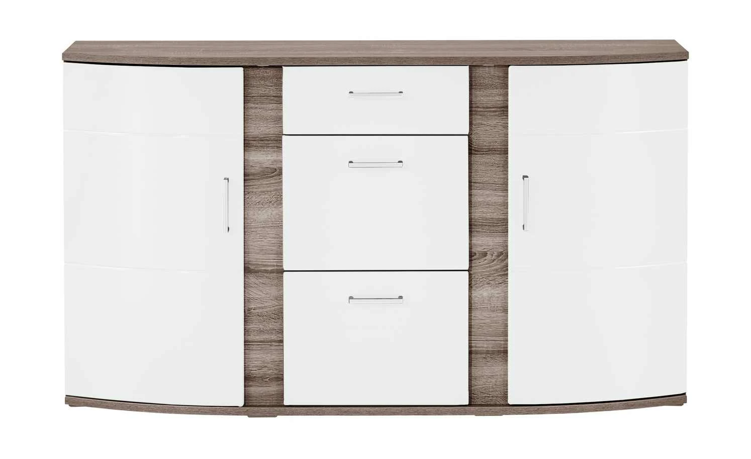 uno Sideboard Onyx | Weiß / Eiche Trüffel sägerau (Nachbildung) 2 uno Sideboard Onyx | Weiß / Eiche Trüffel sägerau (Nachbildung) – Bild 2