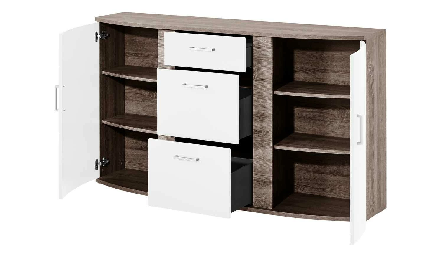uno Sideboard Onyx | Weiß / Eiche Trüffel sägerau (Nachbildung) 9 uno Sideboard Onyx | Weiß / Eiche Trüffel sägerau (Nachbildung) – Bild 9