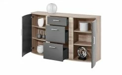 uno Sideboard Onyx | Graphit / Eiche sägerau (Nachbildung) -Kommode & Sideboards Verkäufe 12231578 6 201811271505
