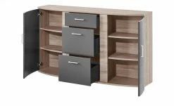 uno Sideboard Onyx | Graphit / Eiche sägerau (Nachbildung) -Kommode & Sideboards Verkäufe 12231578 7 201811271505