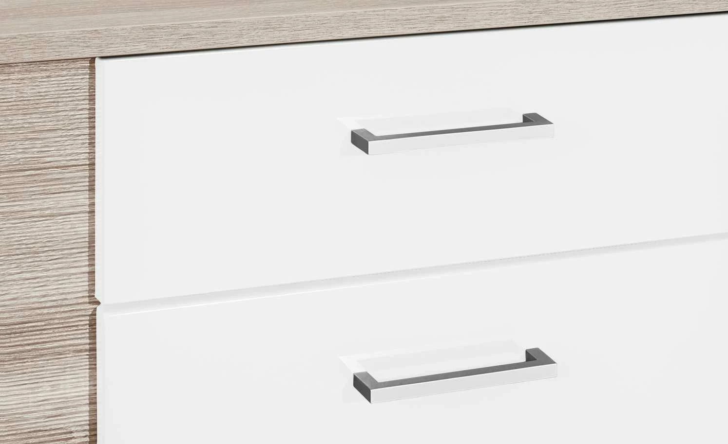 uno Sideboard Onyx | Weiß / Eiche sägerau (Nachbildung) 8 uno Sideboard Onyx | Weiß / Eiche sägerau (Nachbildung) – Bild 8