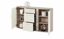 uno Sideboard Onyx | Vanille / Eiche sägerau (Nachbildung) -Kommode & Sideboards Verkäufe 12231580 9 202106111239
