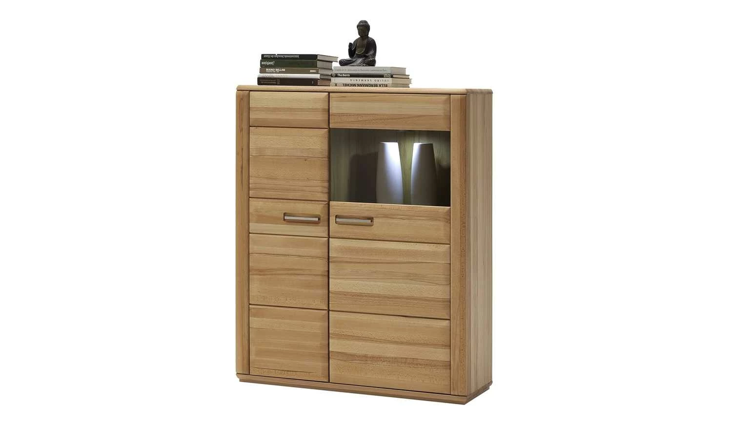 Woodford Kombi-Highboard Dio | Kernbuche Holztür Links 1 Woodford Kombi-Highboard Dio | Kernbuche Holztür Links