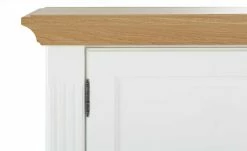maison bleue Highboard Petit Chalet | Weiß / Asteiche mit Glasboden -Kommode & Sideboards Verkäufe 12232257 14 202207082231
