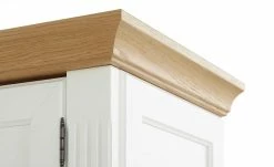 maison bleue Highboard Petit Chalet | Weiß / Asteiche mit Glasboden -Kommode & Sideboards Verkäufe 12232257 7 202207082231