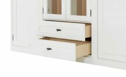 maison bleue Highboard Petit Chalet | Weiß / Asteiche mit Glasboden -Kommode & Sideboards Verkäufe 12232257 9 202207082231