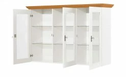 maison bleue Vitrinenaufsatz für Sideboard Florian | Weiß / bernsteinfarben -Kommode & Sideboards Verkäufe 12234045 10 202108161244