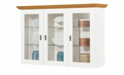 maison bleue Vitrinenaufsatz für Sideboard Florian | Weiß / bernsteinfarben -Kommode & Sideboards Verkäufe 12234045 8 202108161244