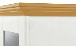 maison bleue Vitrinenaufsatz für Sideboard Florian | Weiß / laugenfarben -Kommode & Sideboards Verkäufe 12234052 7 202108161244