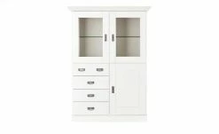maison bleue Highboard Florian | Weiß Türen mit Glaseinsatz -Kommode & Sideboards Verkäufe 12234078 1 202108130002