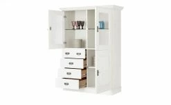 maison bleue Highboard Florian | Weiß Türen mit Glaseinsatz -Kommode & Sideboards Verkäufe 12234078 10 202108130002