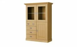 maison bleue Highboard Florian | laugenfarben Türen mit Glaseinsatz