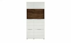 Berger & Rath Vitrine Claro | Weiß-Creme Sichtbare Rückwand: Wildnussbaum ohne Glaseinlegeböden -Kommode & Sideboards Verkäufe 12238629 3 202108121318