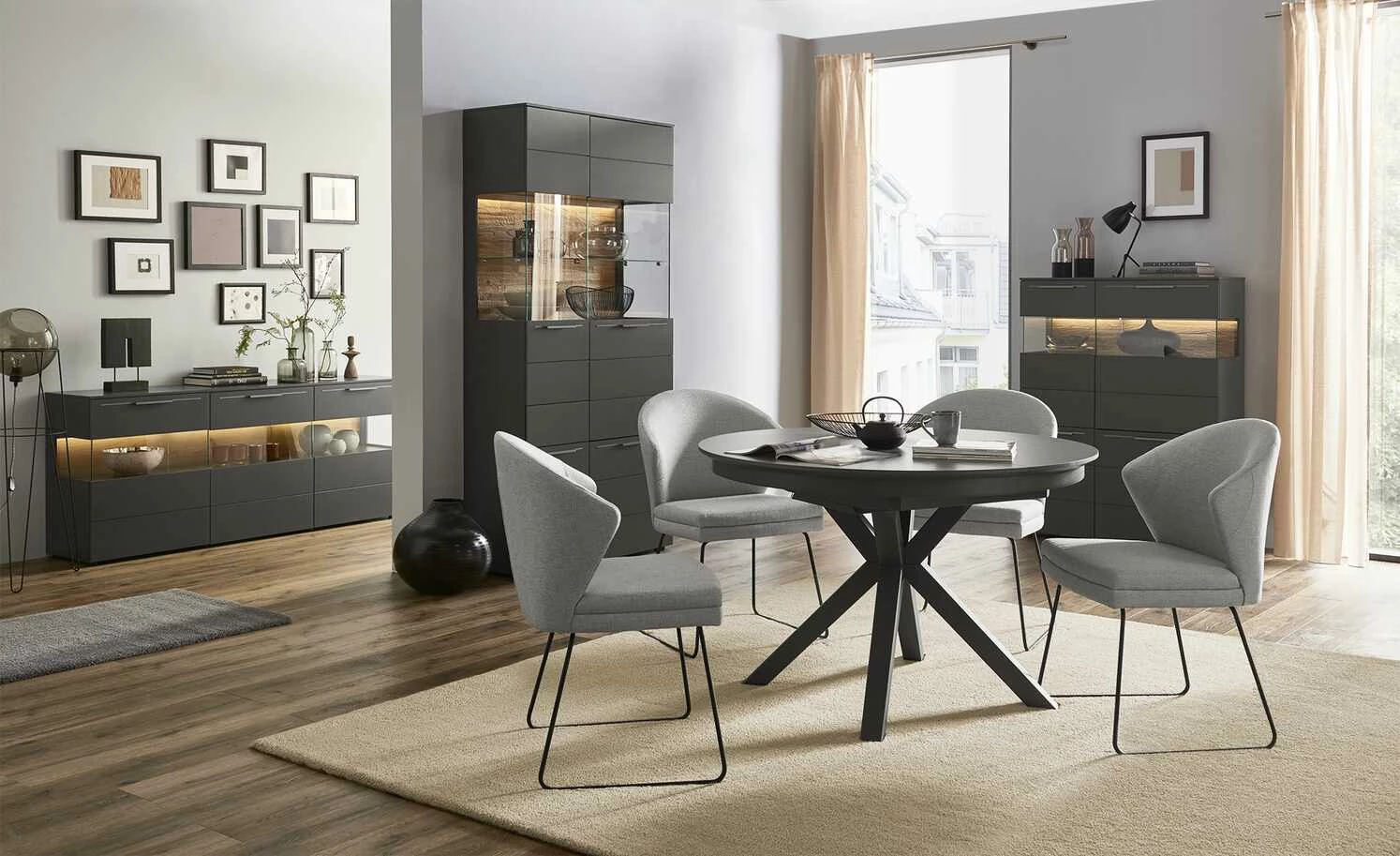 Berger & Rath Sideboard Claro | Anthrazit 1 Berger & Rath Sideboard Claro | Anthrazit