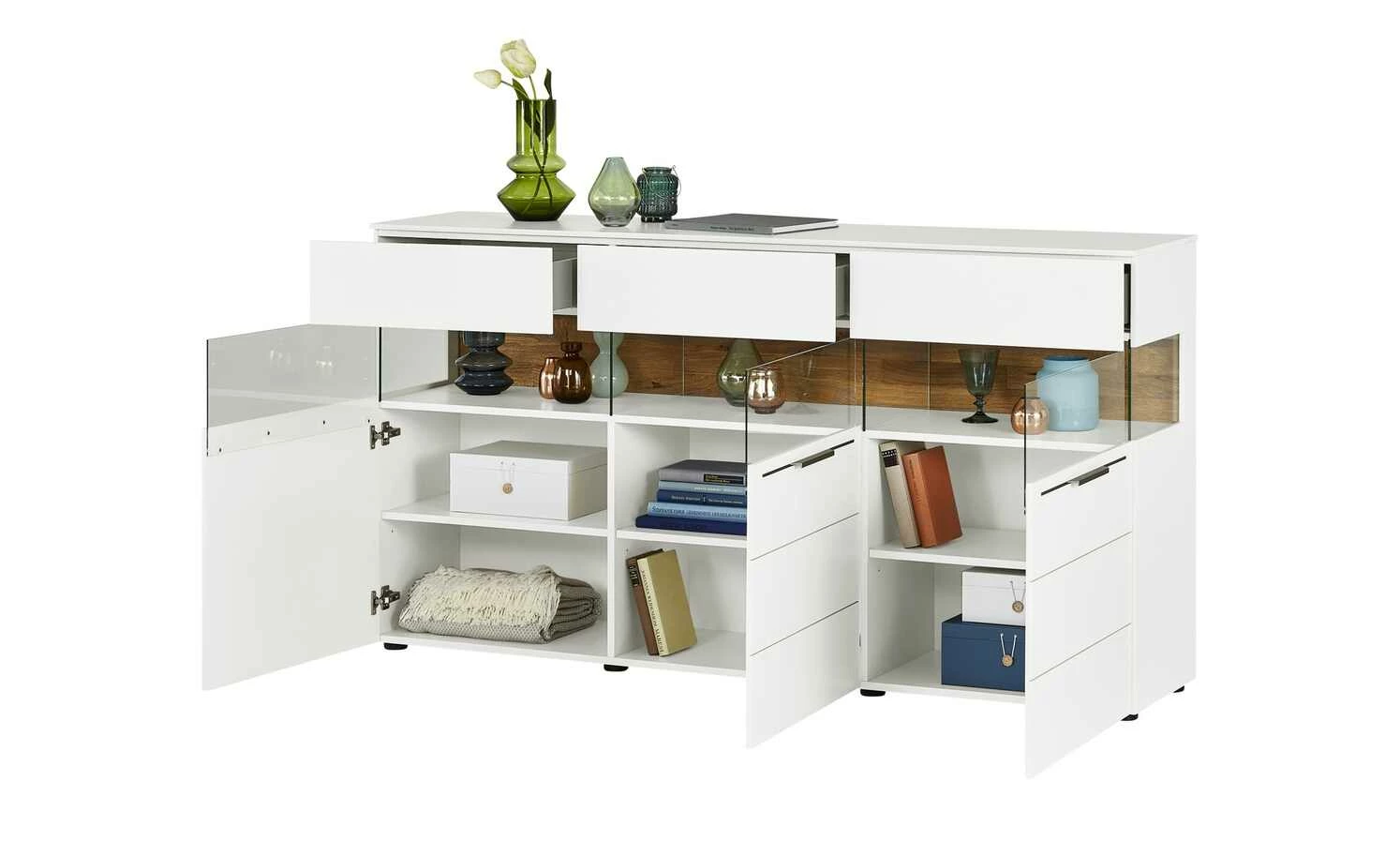 Berger & Rath Sideboard Claro | Weiß-Creme Sichtbare Rückwand: Wildeiche gesandstrahlt 4 Berger & Rath Sideboard Claro | Weiß-Creme Sichtbare Rückwand: Wildeiche gesandstrahlt – Bild 4