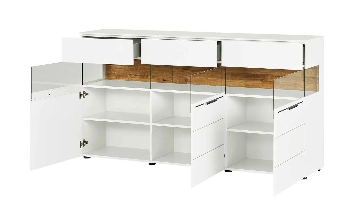 Berger & Rath Sideboard Claro | Weiß-Creme Sichtbare Rückwand: Wildeiche gesandstrahlt 5 Berger & Rath Sideboard Claro | Weiß-Creme Sichtbare Rückwand: Wildeiche gesandstrahlt – Bild 5