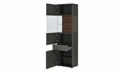 Berger & Rath Vitrine Claro | Anthrazit links Sichtbare Rückwand glatt -Kommode & Sideboards Verkäufe 12238688 5 202103042233