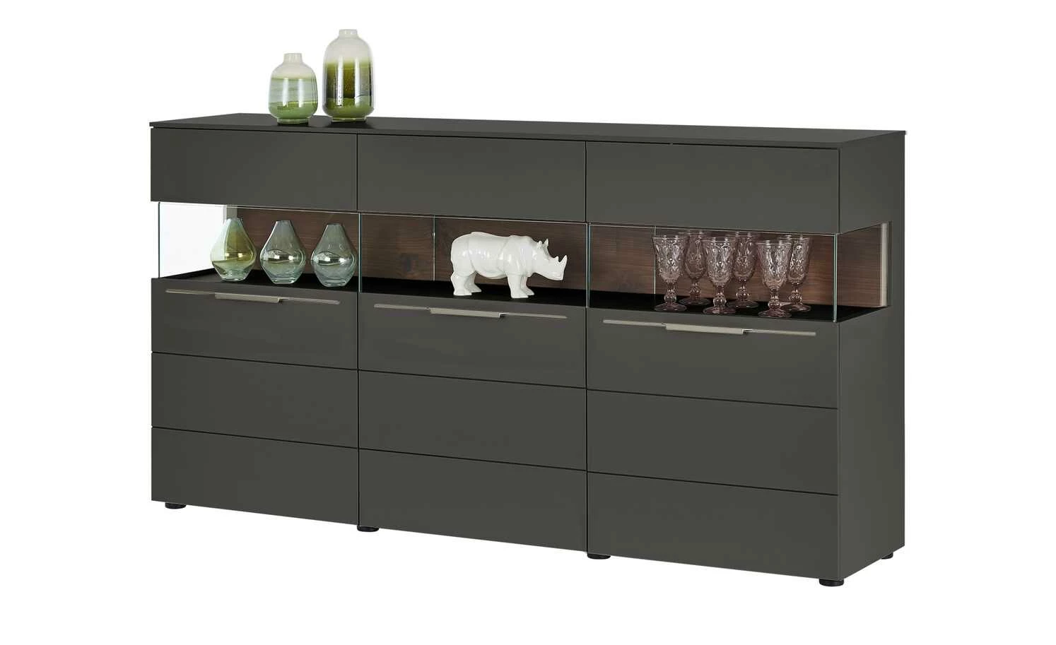Berger & Rath Sideboard Claro | Anthrazit Sichtbare Rückwand: Wildnussbaum 7 Berger & Rath Sideboard Claro | Anthrazit Sichtbare Rückwand: Wildnussbaum – Bild 7