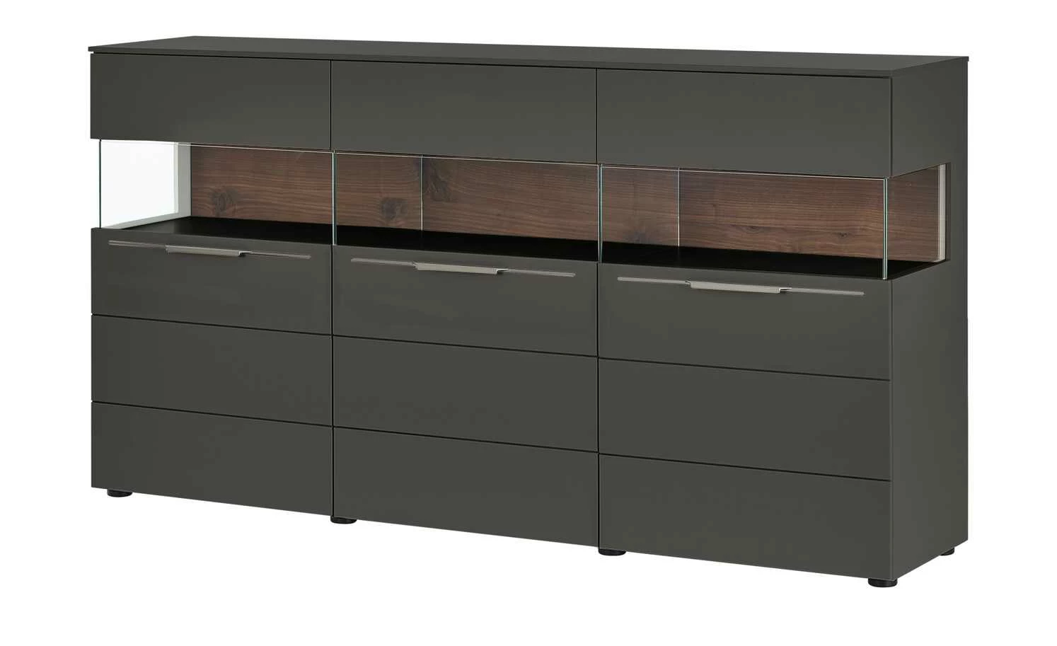 Berger & Rath Sideboard Claro | Anthrazit Sichtbare Rückwand: Wildnussbaum 2 Berger & Rath Sideboard Claro | Anthrazit Sichtbare Rückwand: Wildnussbaum – Bild 2