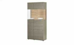 Berger & Rath Vitrine Claro | Londra (Hellgrau) Sichtbare Rückwand: Natureiche Bianco ohne Glaseinlegeböden -Kommode & Sideboards Verkäufe 12238702 4 202108121318